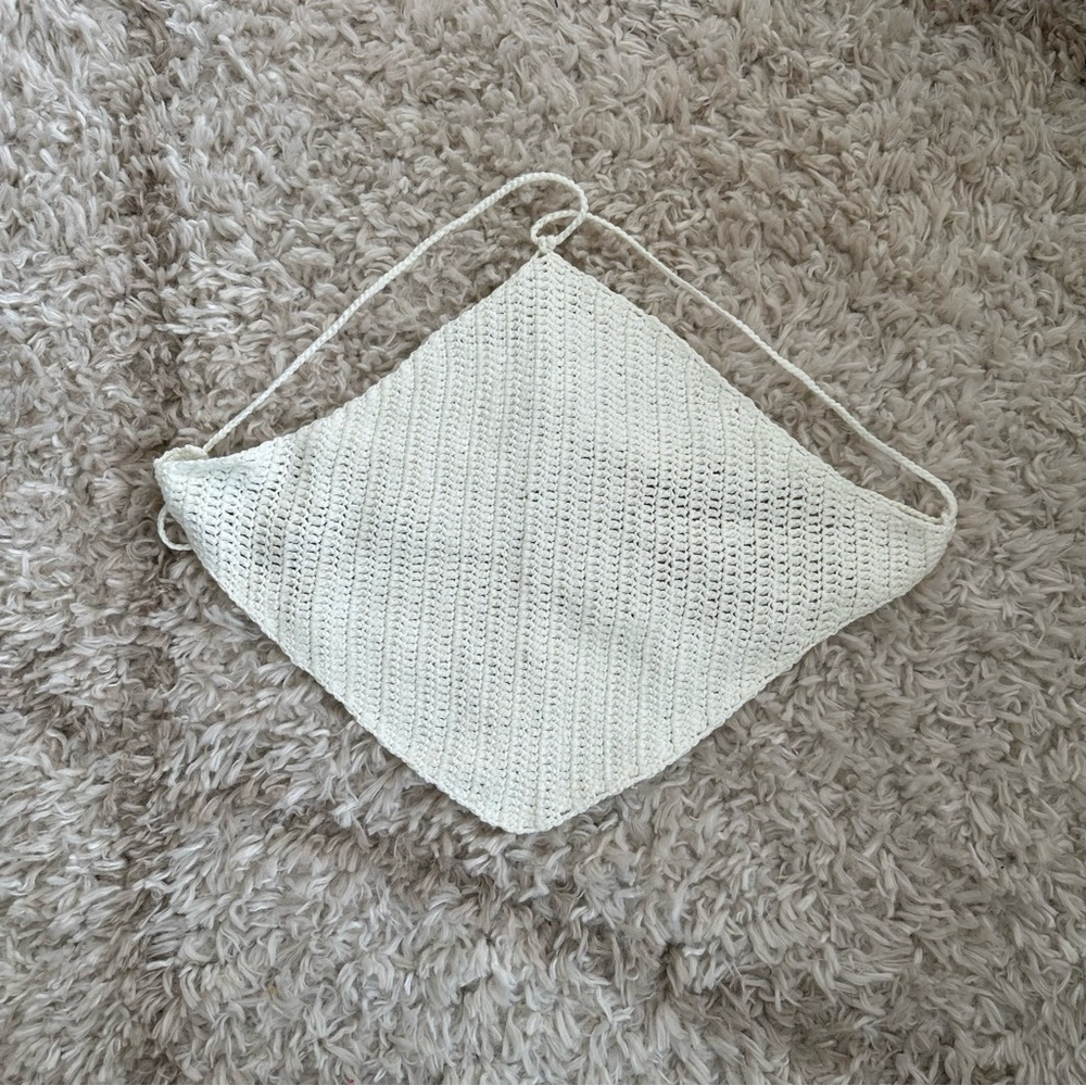 White Crochet Halter Top